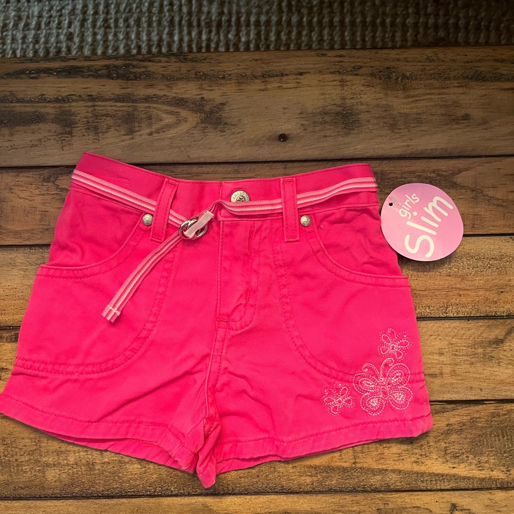 NWT- girls pink shorts 4 slim